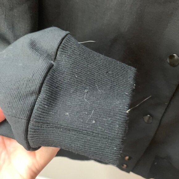 Aritzia Wilfred  Black Poussin Bomber Jacket S - Picture 11 of 14